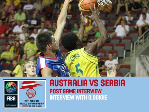 FIBAU19 - Postgame Interview Quarter Finals AUS v SRB O.Odigie FIBAU19 - Postgame Interview Quarter Finals AUS v SRB O.Odigie