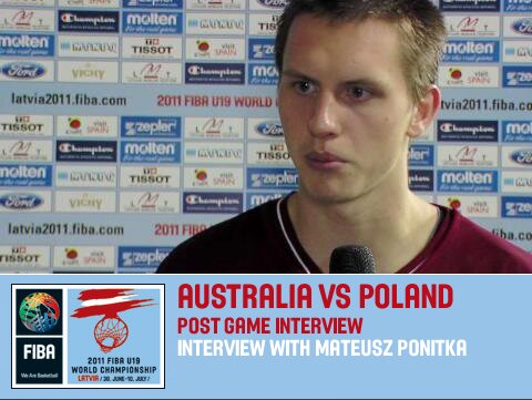 FIBAU19 - AUS v POL Postgame Interview Mateusz PONITKA FIBAU19 - AUS v POL Postgame Interview Mateusz PONITKA